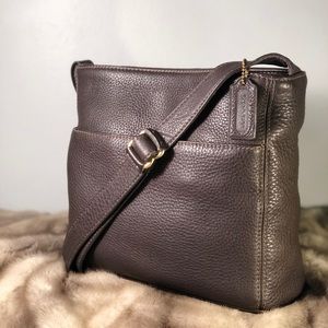 Authentic Brown Leather Coach Purse